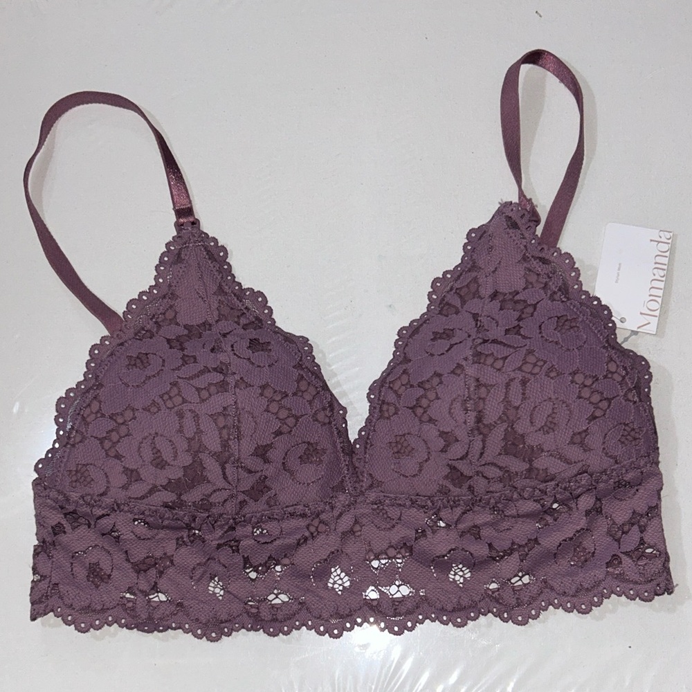 NWT Momanda Lace Nursing Bralette in Orchid Rose